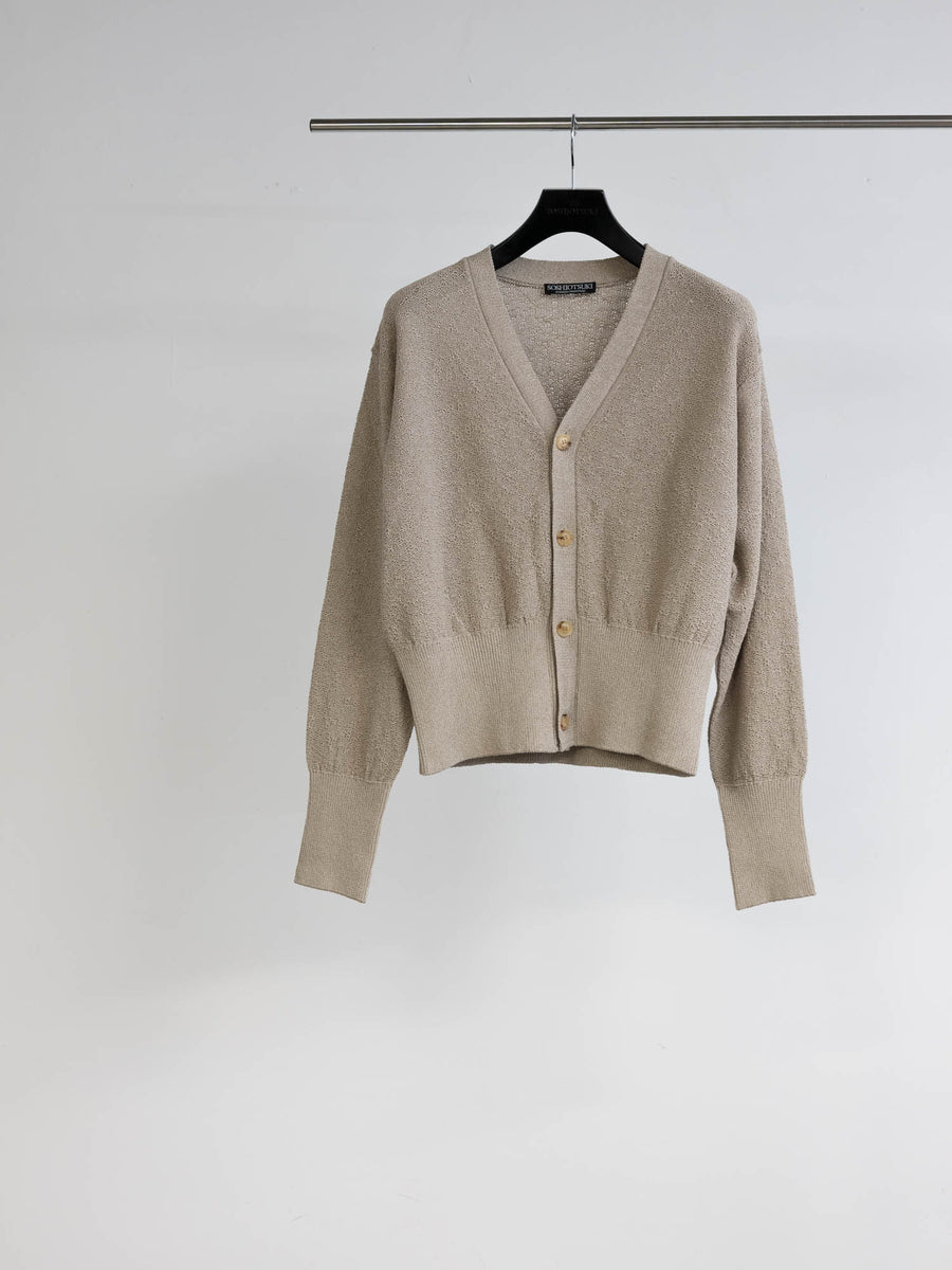 JAPANESE PAPER CRASH JERSY CARDIGAN – SOSHIOTSUKI