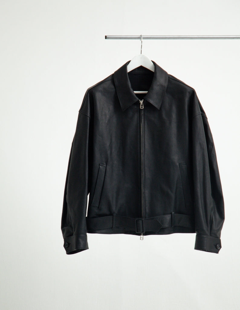 OILED LEATHER BLOUSON