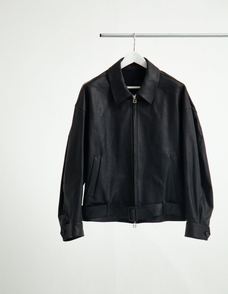OILED LEATHER BLOUSON