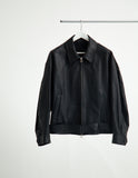 OILED LEATHER BLOUSON