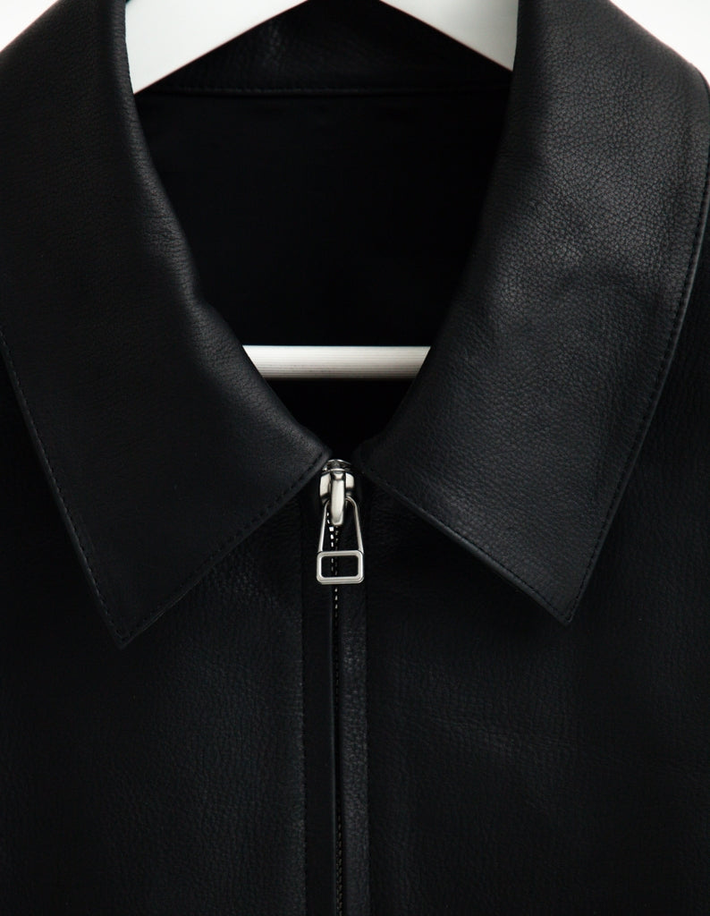 OILED LEATHER BLOUSON