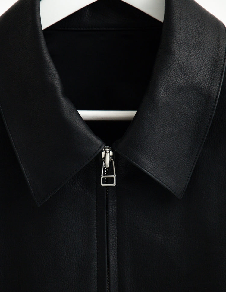 OILED LEATHER BLOUSON