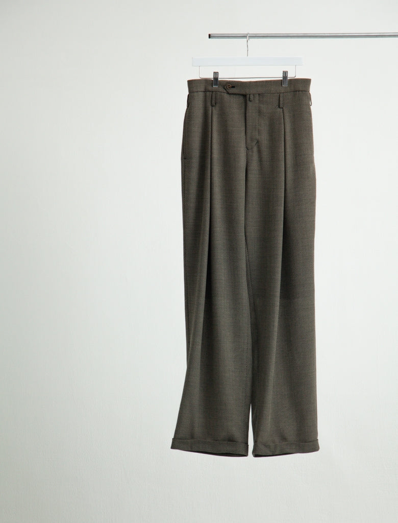 DOUBLE INVERTED TUCK TROUSERS