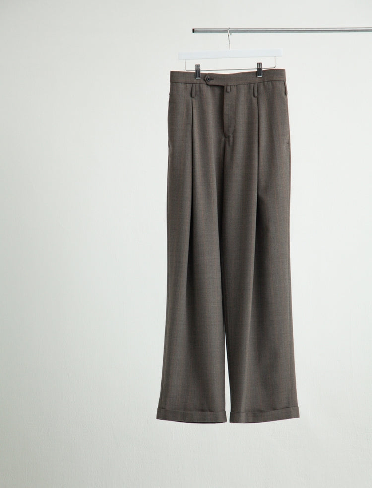 DOUBLE INVERTED TUCK TROUSERS
