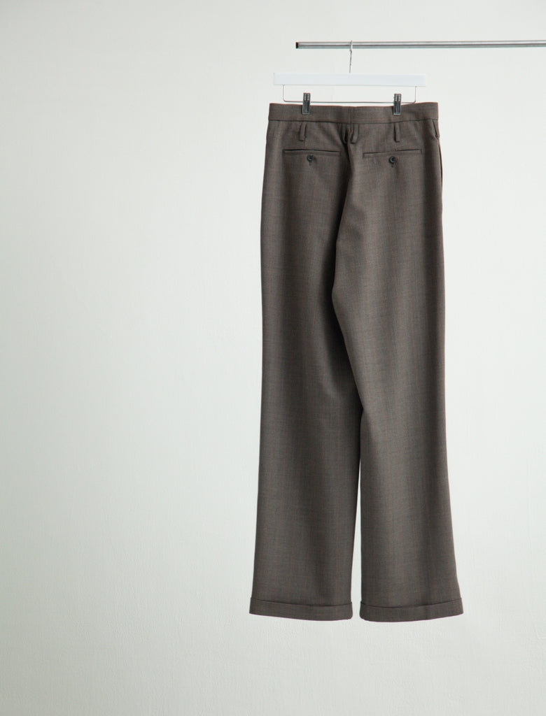 DOUBLE INVERTED TUCK TROUSERS