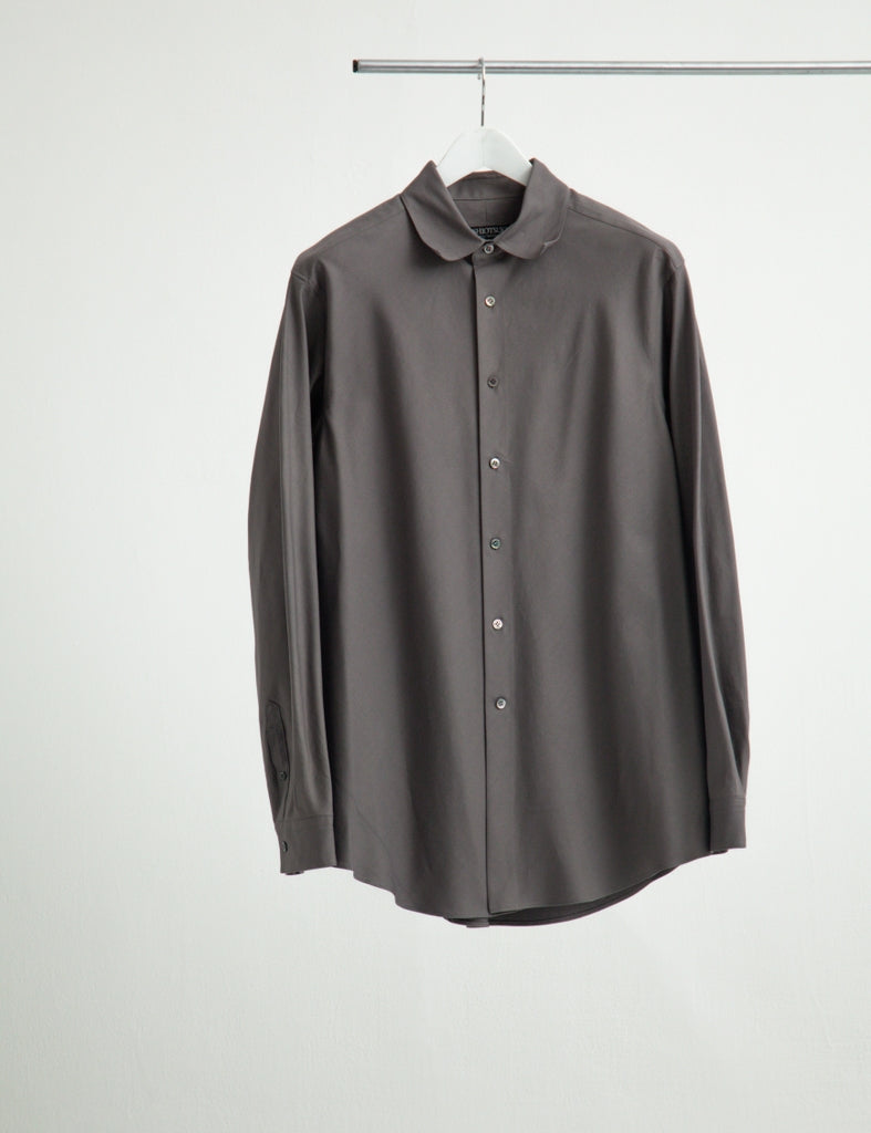 BIAS CUT OXFORD DRESS SHIRT