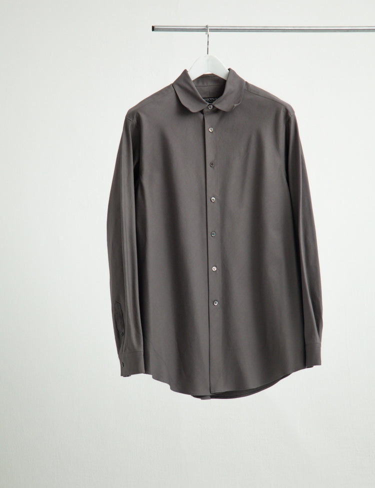 BIAS CUT OXFORD DRESS SHIRT