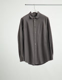 BIAS CUT OXFORD DRESS SHIRT