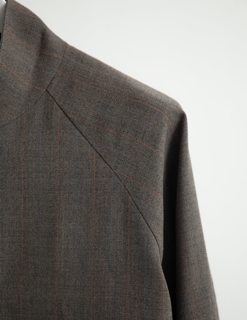 MEGLANGE STRIPE TRUCKER JACKET