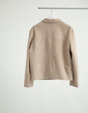 COW SUEDE HARRINGTON JACKET