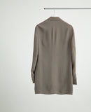 DRAPED CONSTRUCTION BOWED LAPEL JACKET