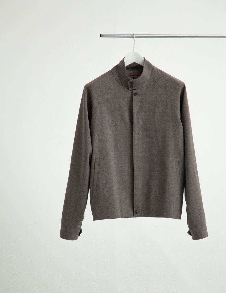 MEGLANGE STRIPE TRUCKER JACKET