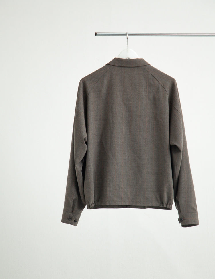 MEGLANGE STRIPE TRUCKER JACKET