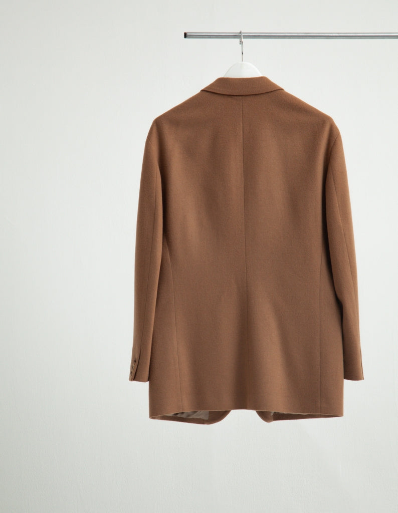 WOOL BEAVER SINGLE BREASTED JACKET