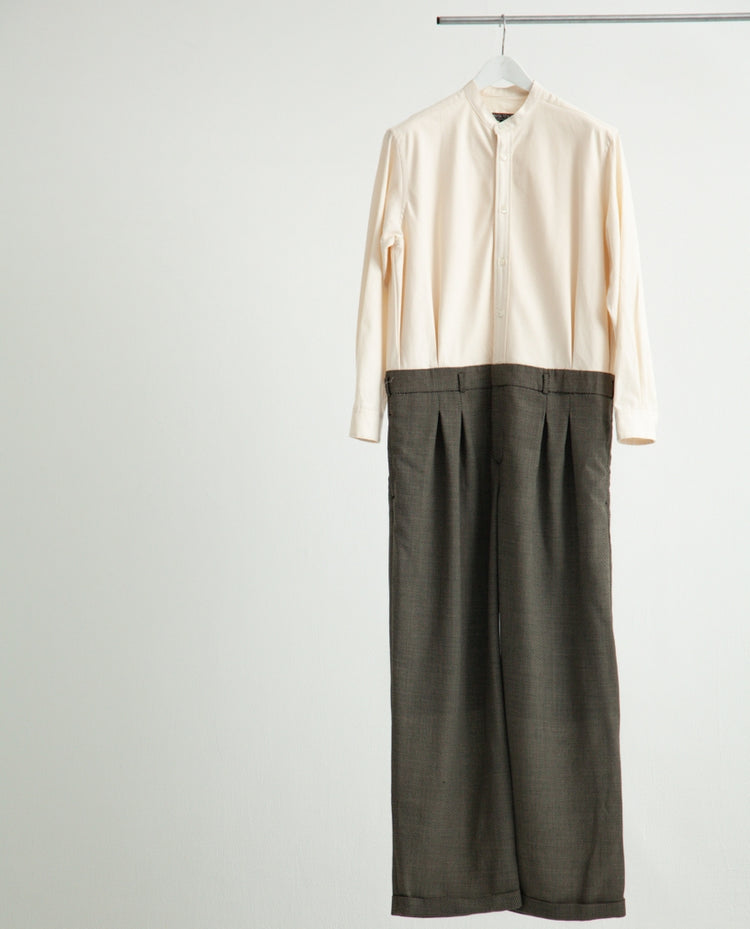 CURTAIN-WAIST JUMPSUIT