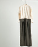 CURTAIN-WAIST JUMPSUIT
