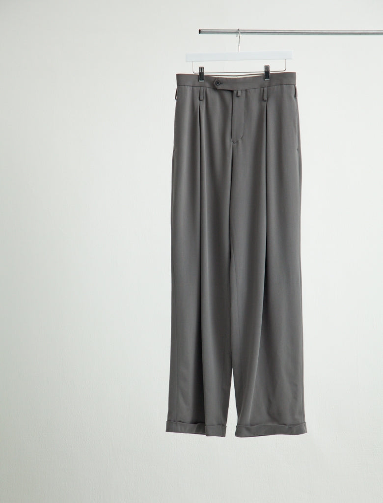 DOUBLE INVERTED TUCK TROUSERS