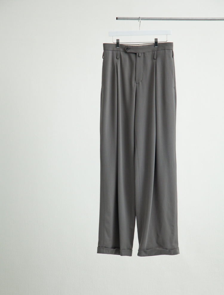 DOUBLE INVERTED TUCK TROUSERS