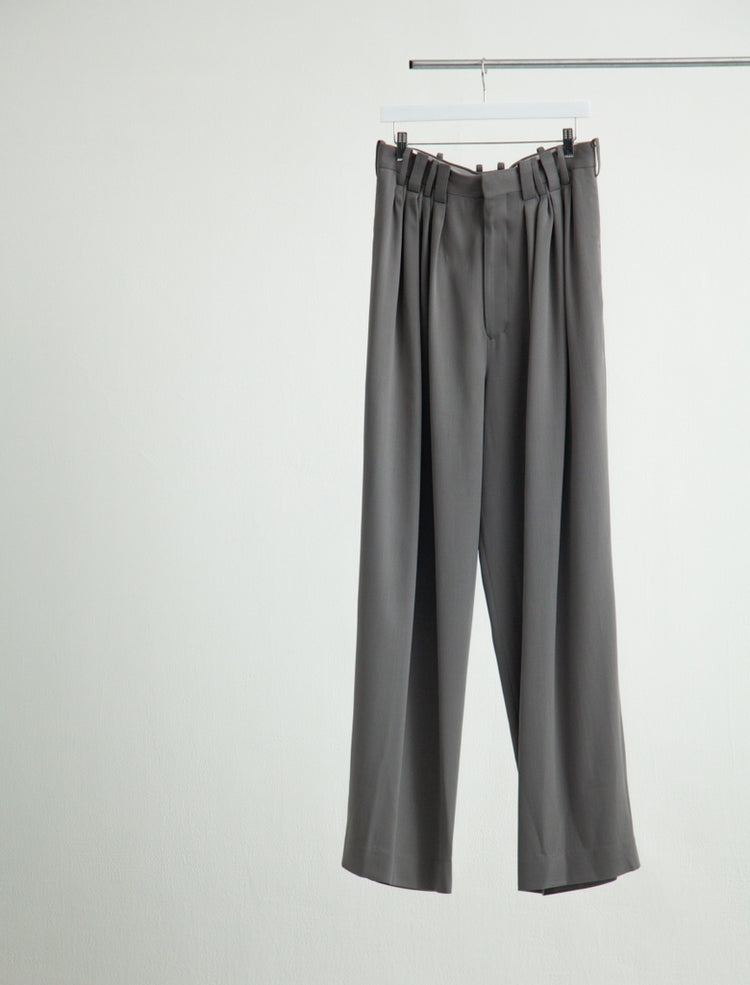 EIGHT TUCK HIGH WAIST TROUSERS