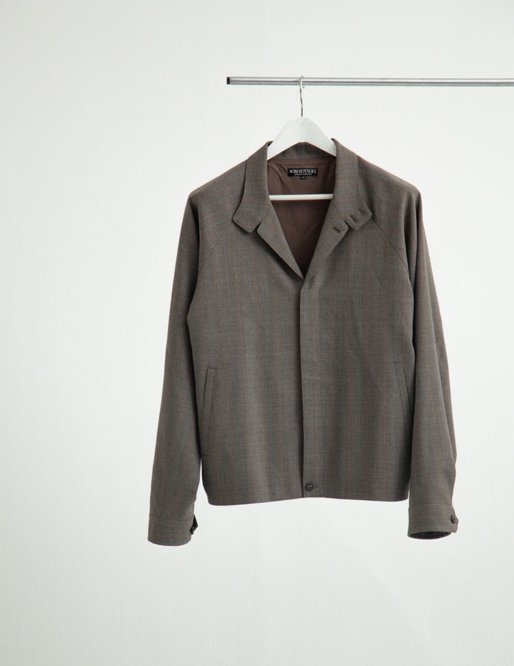 MEGLANGE STRIPE TRUCKER JACKET