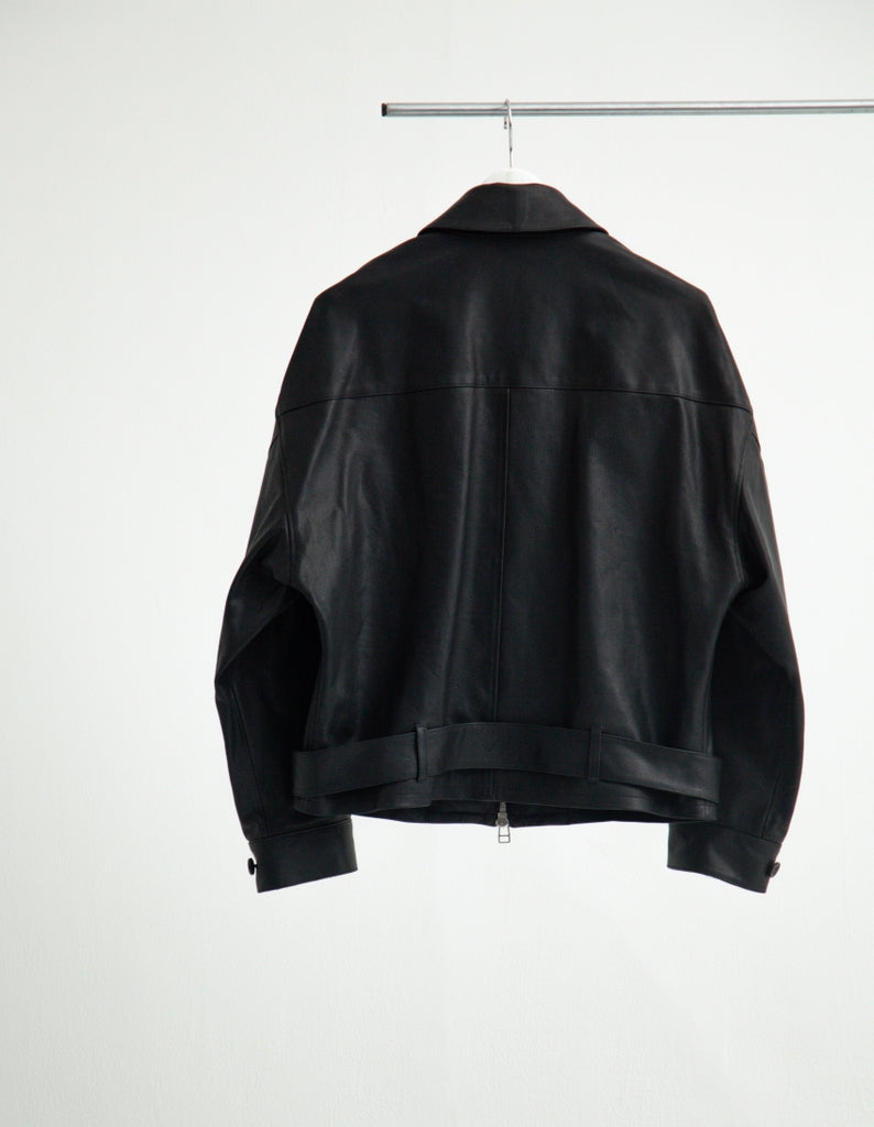 OILED LEATHER BLOUSON