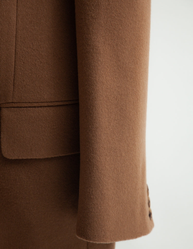 WOOL BEAVER SINGLE BREASTED JACKET