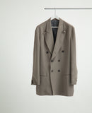 DRAPED CONSTRUCTION BOWED LAPEL JACKET