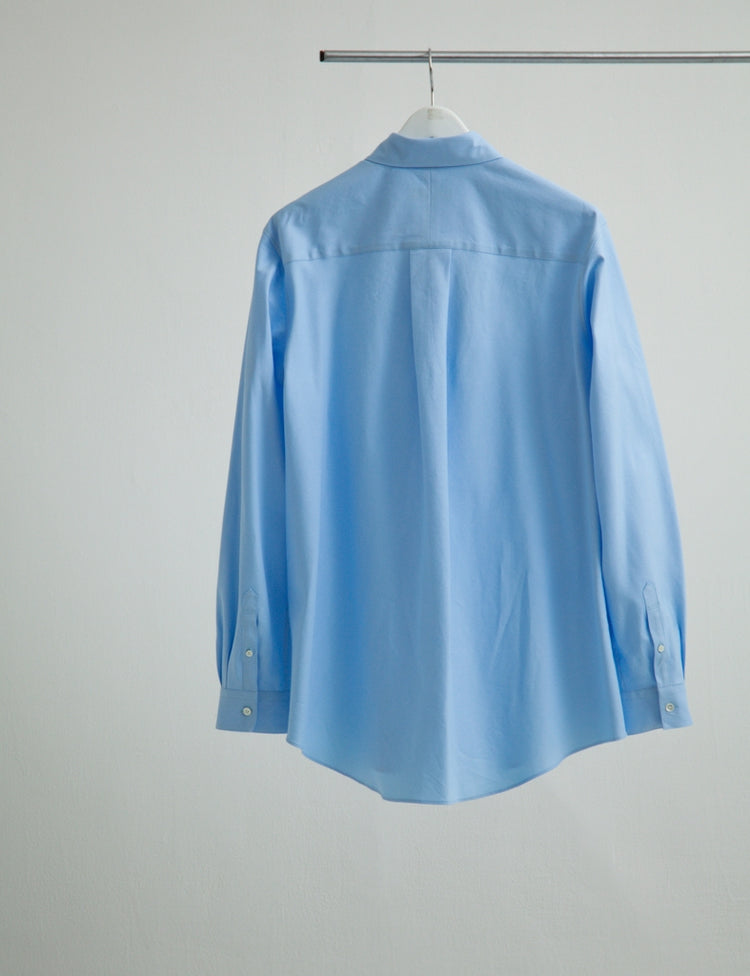 BIAS CUT OXFORD DRESS SHIRT
