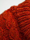 CABLE HANDMADE KNIT PULLOVER