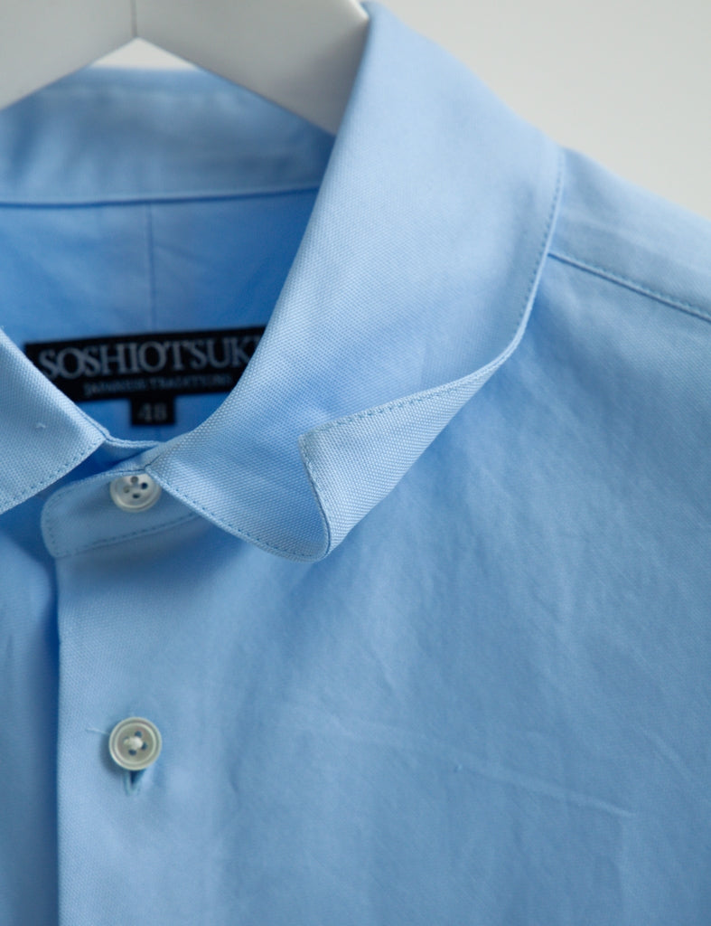 BIAS CUT OXFORD DRESS SHIRT
