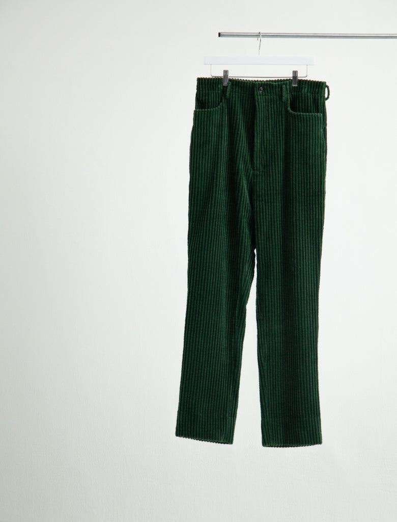 HEAVY WALE HIGH WAIST DOUBLE POCKET PANTS