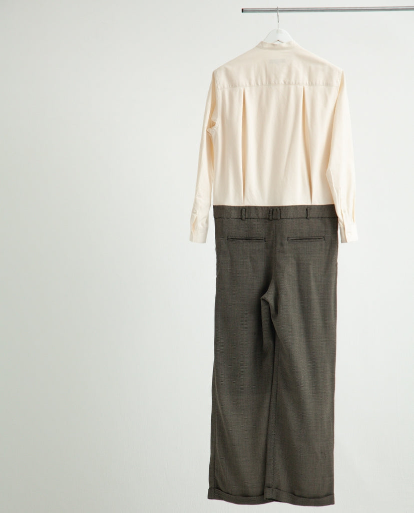 CURTAIN-WAIST JUMPSUIT