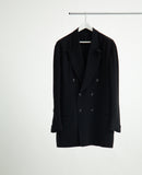DRAPED CONSTRUCTION BOWED LAPEL JACKET