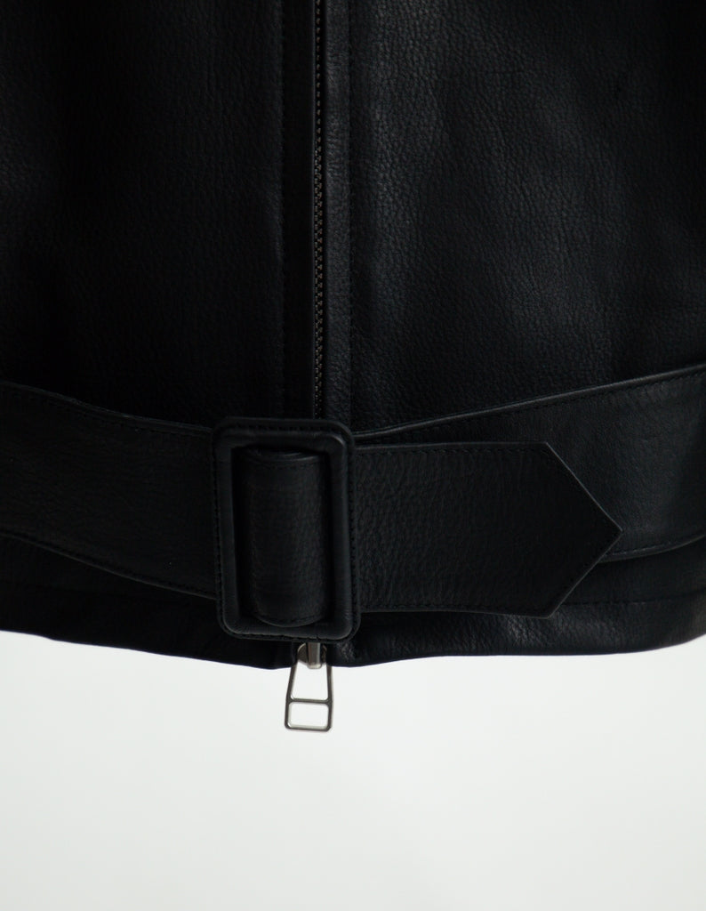OILED LEATHER BLOUSON