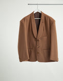 BIG SHOULDER SHAWL COLLAR JACKET