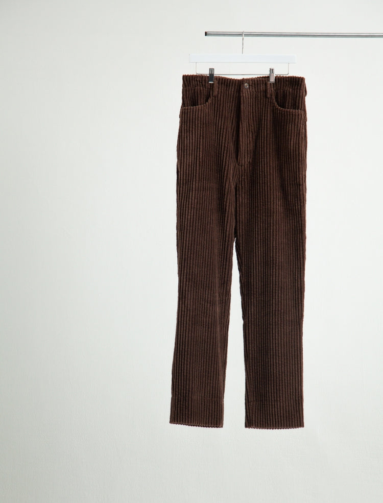 HEAVY WALE HIGH WAIST DOUBLE POCKET PANTS