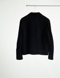 COW SUEDE HARRINGTON JACKET