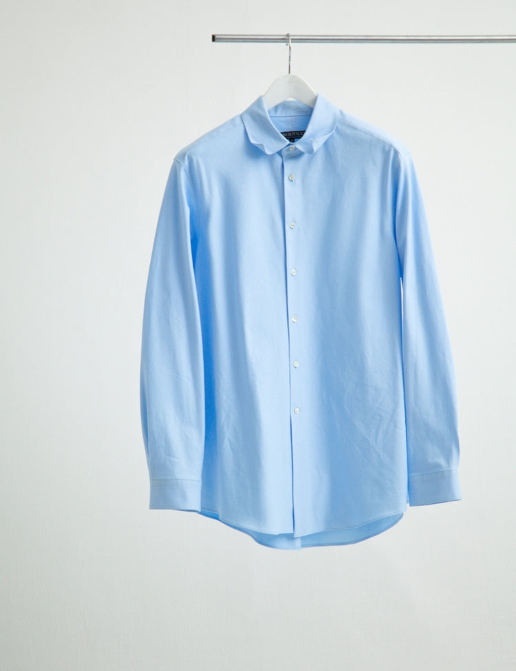 BIAS CUT OXFORD DRESS SHIRT