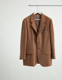 WOOL BEAVER SINGLE BREASTED JACKET