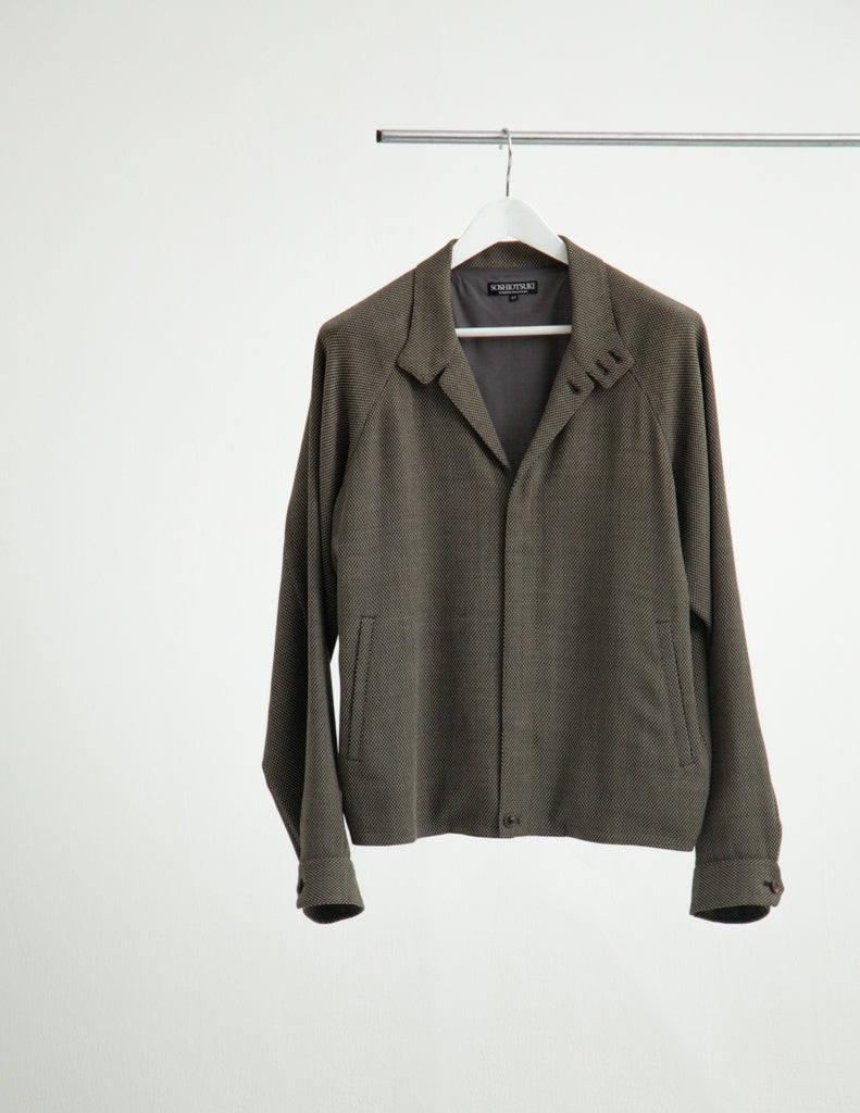 WOOL DOBBY TRUCKER JACKET