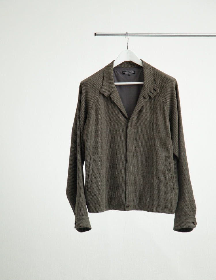 WOOL DOBBY TRUCKER JACKET