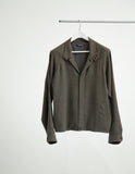 WOOL DOBBY TRUCKER JACKET