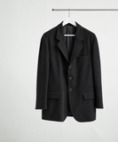 WOOL BEAVER SINGLE BREASTED JACKET