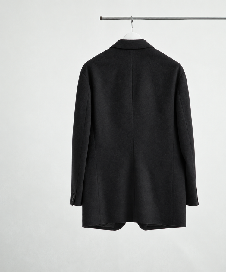 WOOL BEAVER SINGLE BREASTED JACKET