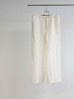 LINEN WASHER WIDE JUDO TROUSERS