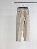 LINEN WASHER 3 TUCK TROUSERS