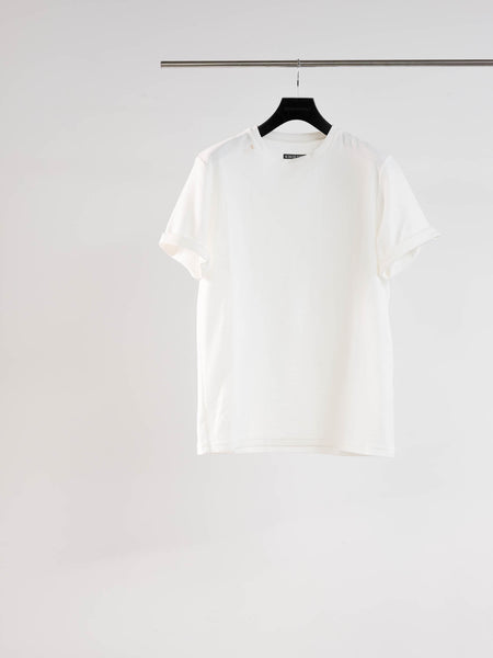 DRY COTTON SLEEVE TURN OVER TEE SHIRT