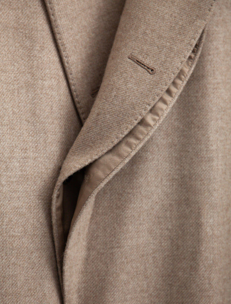 OPEN PLACET CASHMERE COAT