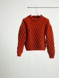 CABLE HANDMADE KNIT PULLOVER