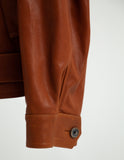 OILED LEATHER BLOUSON